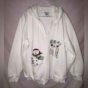 Blair Classic White Holiday Sweatshirt